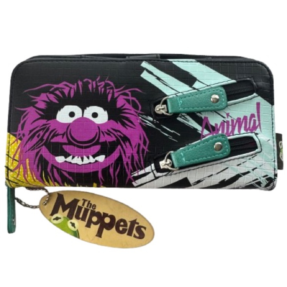 Loungefly Black and Purple Animal Wallet